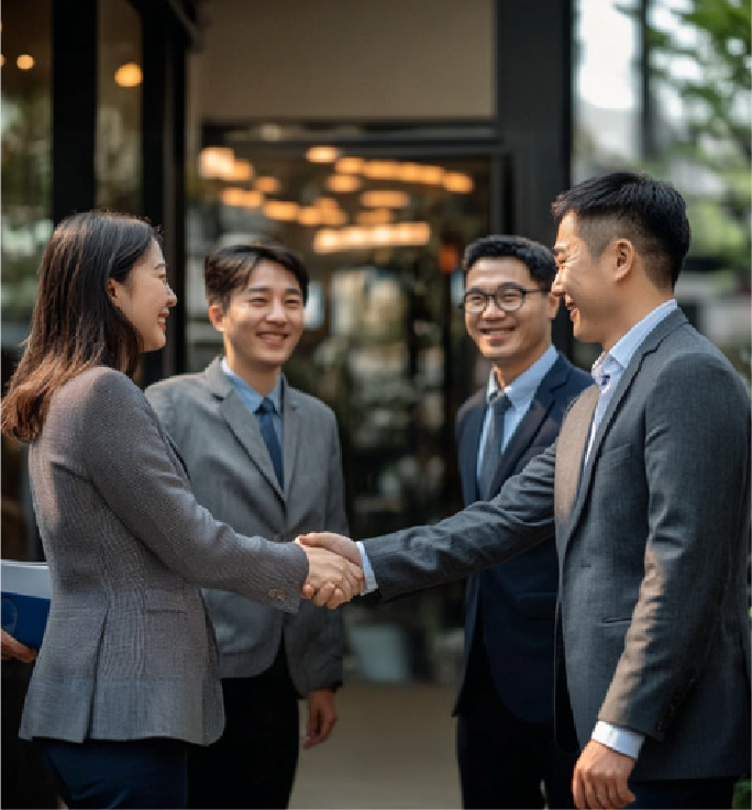 Referral networking illustration